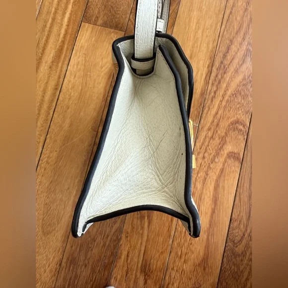 Gucci Sylvie Bee Star Leather Shoulder Bag White Web Stripe Small Project piece - Picture 11 of 16